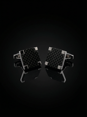 Carbon Fiber Texture Cufflinks Tivaaro