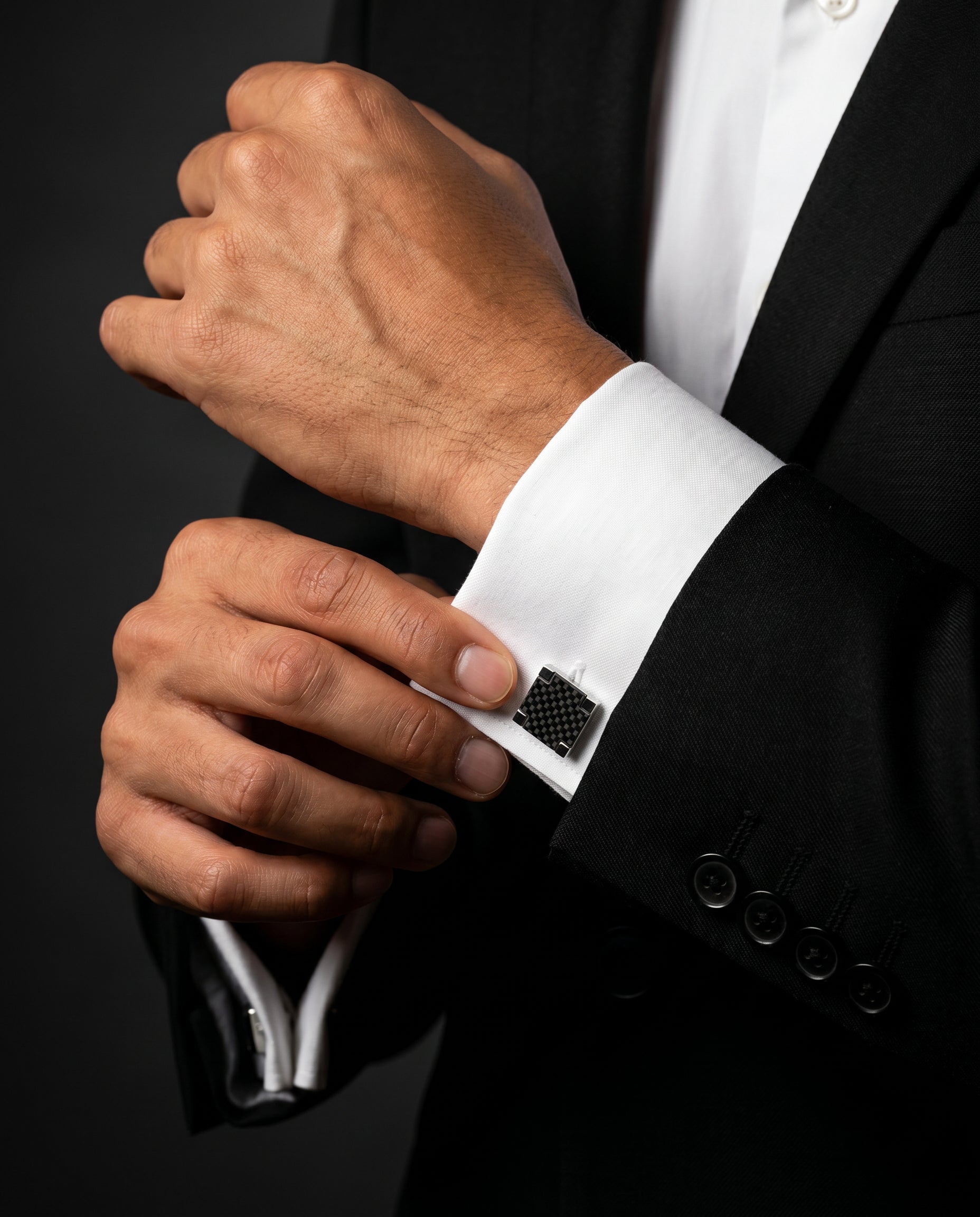 Carbon Fiber Texture Cufflinks