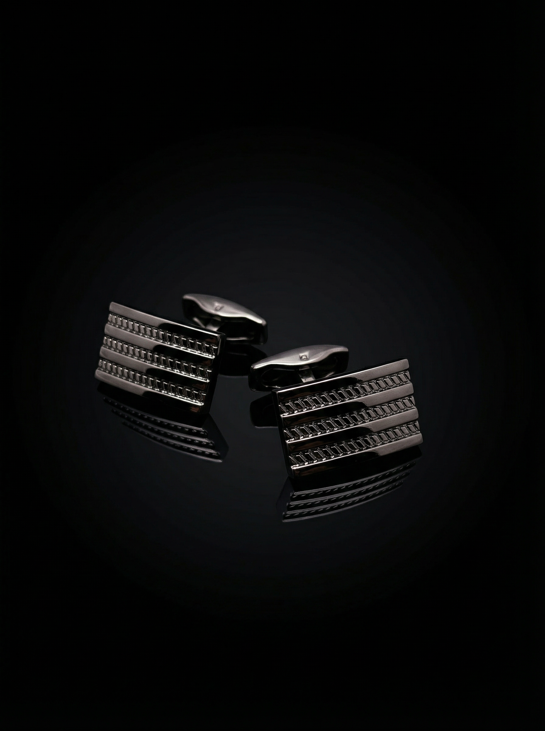 Chain Stripe Cufflinks Tivaaro