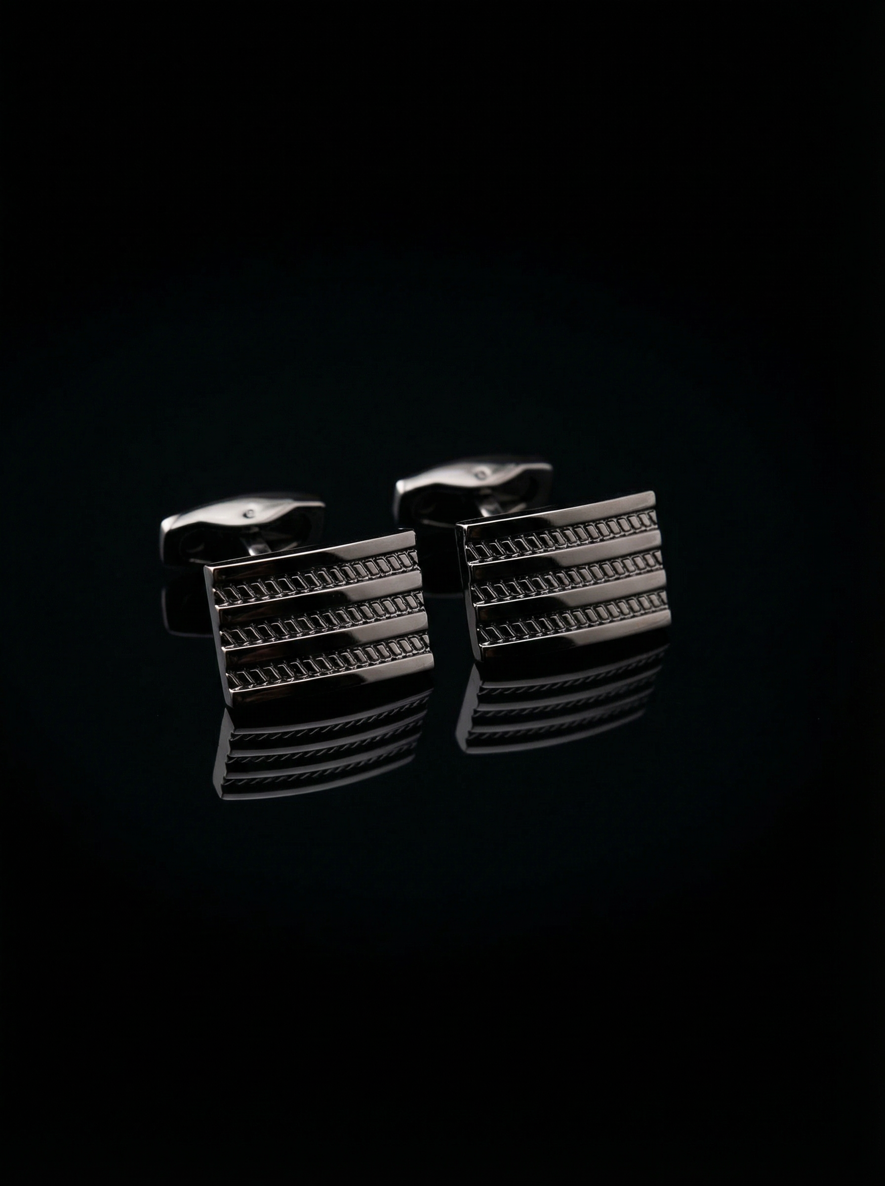 Chain Stripe Cufflinks Tivaaro