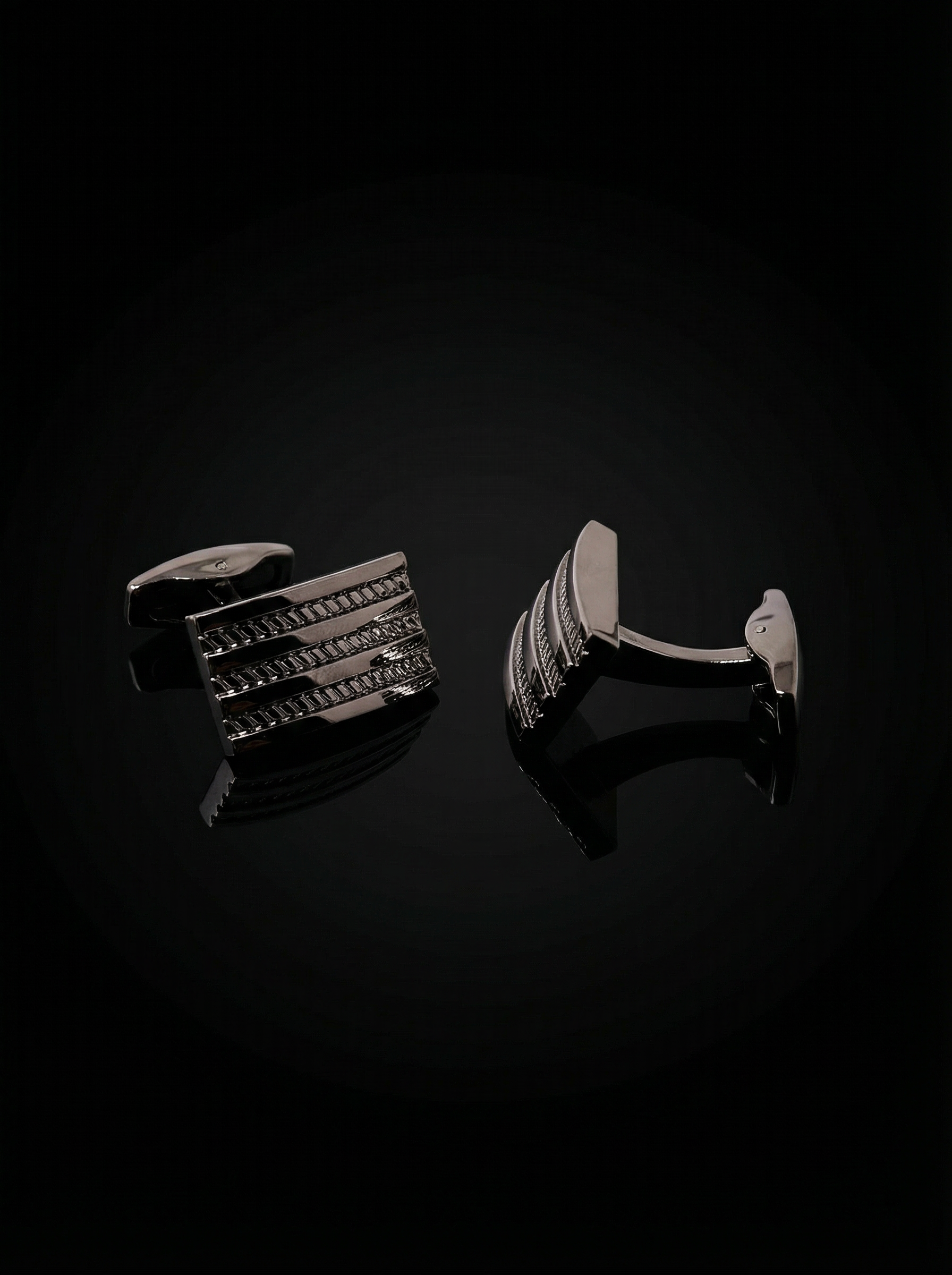 Chain Stripe Cufflinks Tivaaro