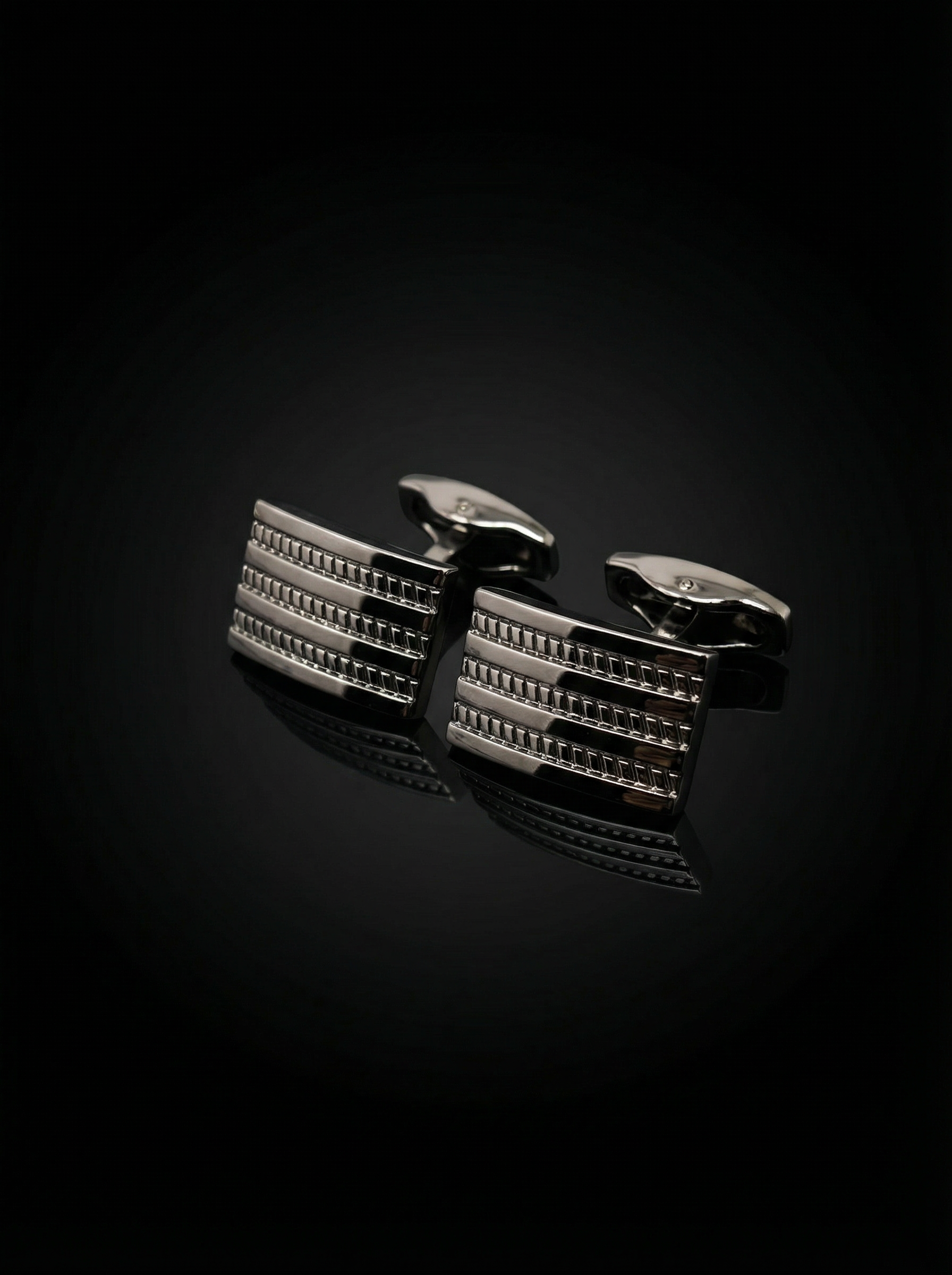 Chain Stripe Cufflinks Tivaaro