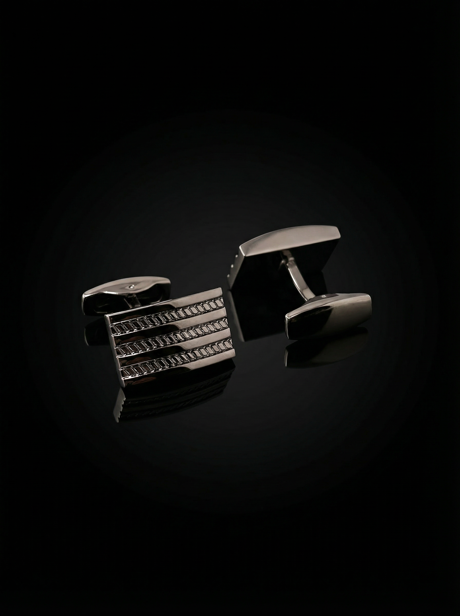 Chain Stripe Cufflinks Tivaaro