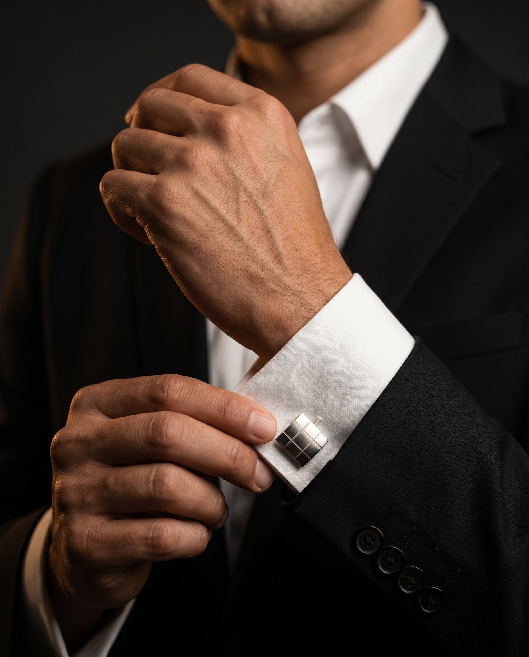 Convex Grid Cufflinks