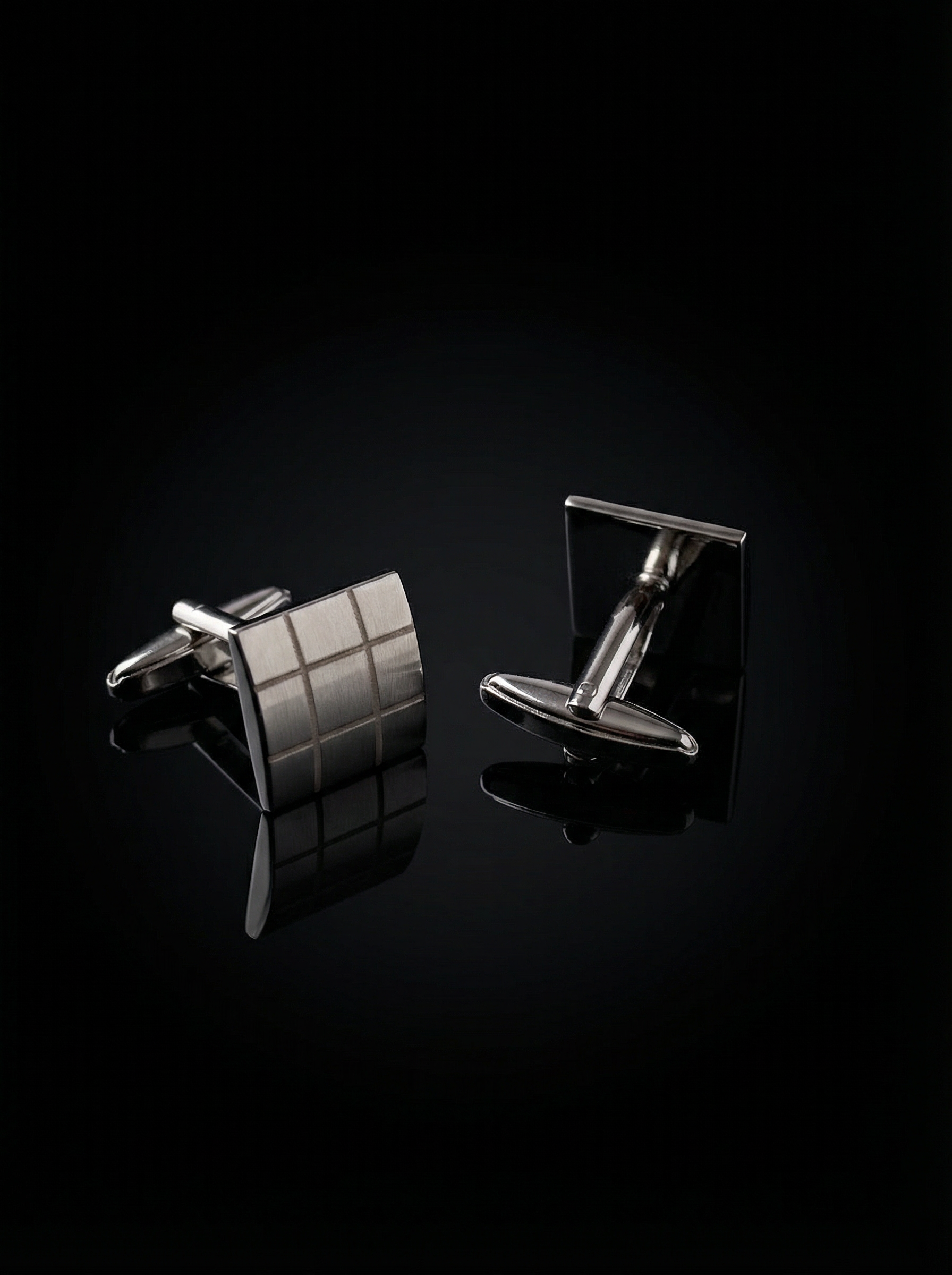 Convex Grid Cufflinks Tivaaro