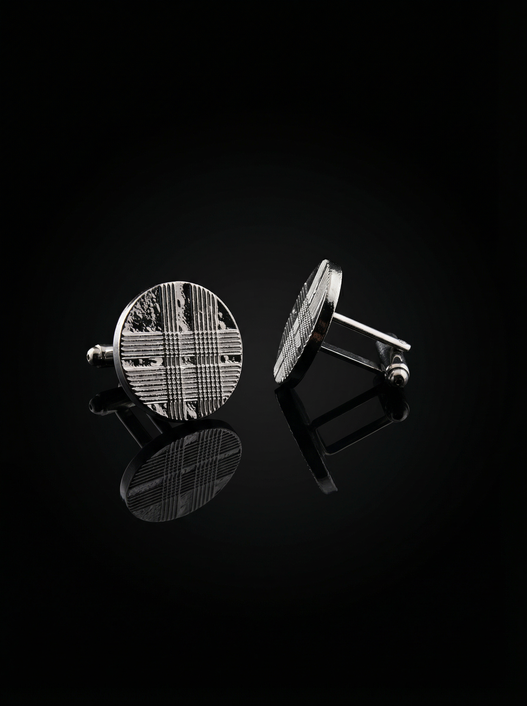 Crosshatch Cufflinks Tivaaro