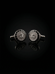 Crystal Black Cufflinks Tivaaro