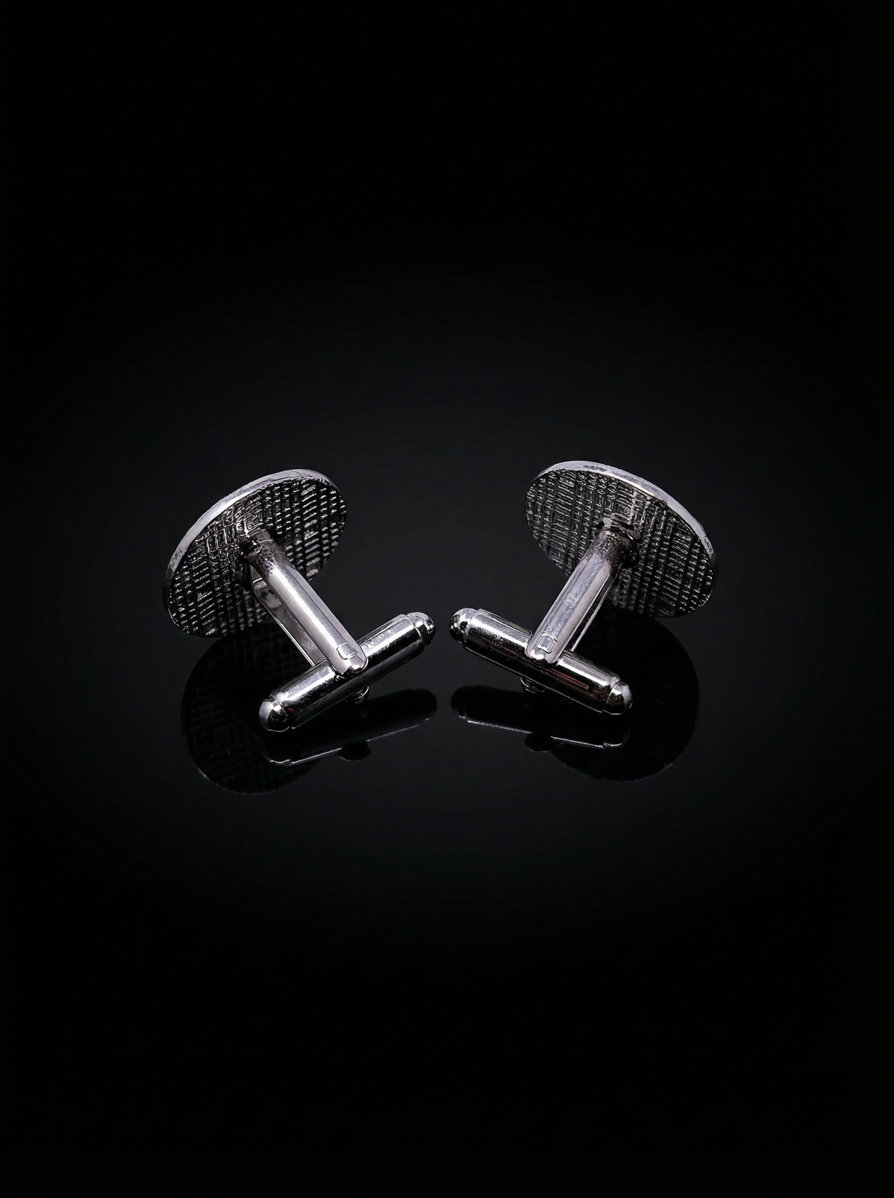 Crystal Black Cufflinks Tivaaro
