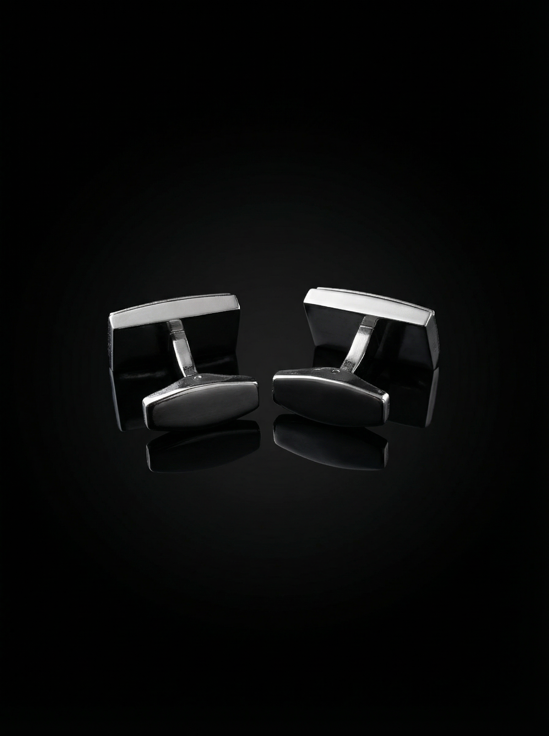 Curved Crystal Cufflinks Tivaaro