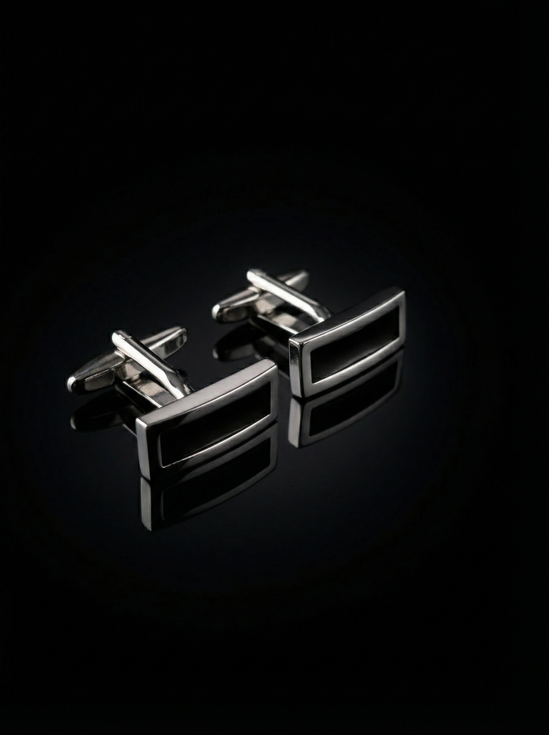 Curved Rectangle Cufflinks Tivaaro