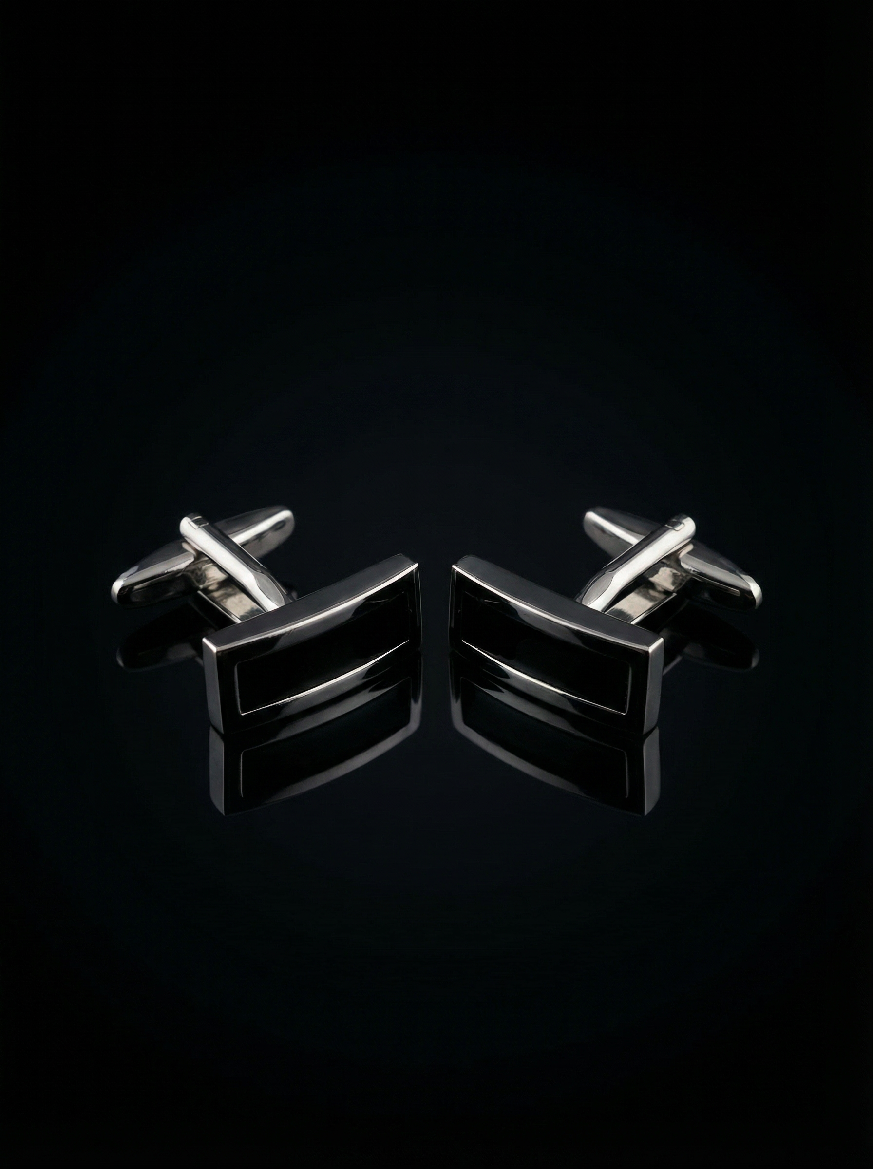 Curved Rectangle Cufflinks Tivaaro