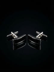 Curved Rectangle Cufflinks Tivaaro