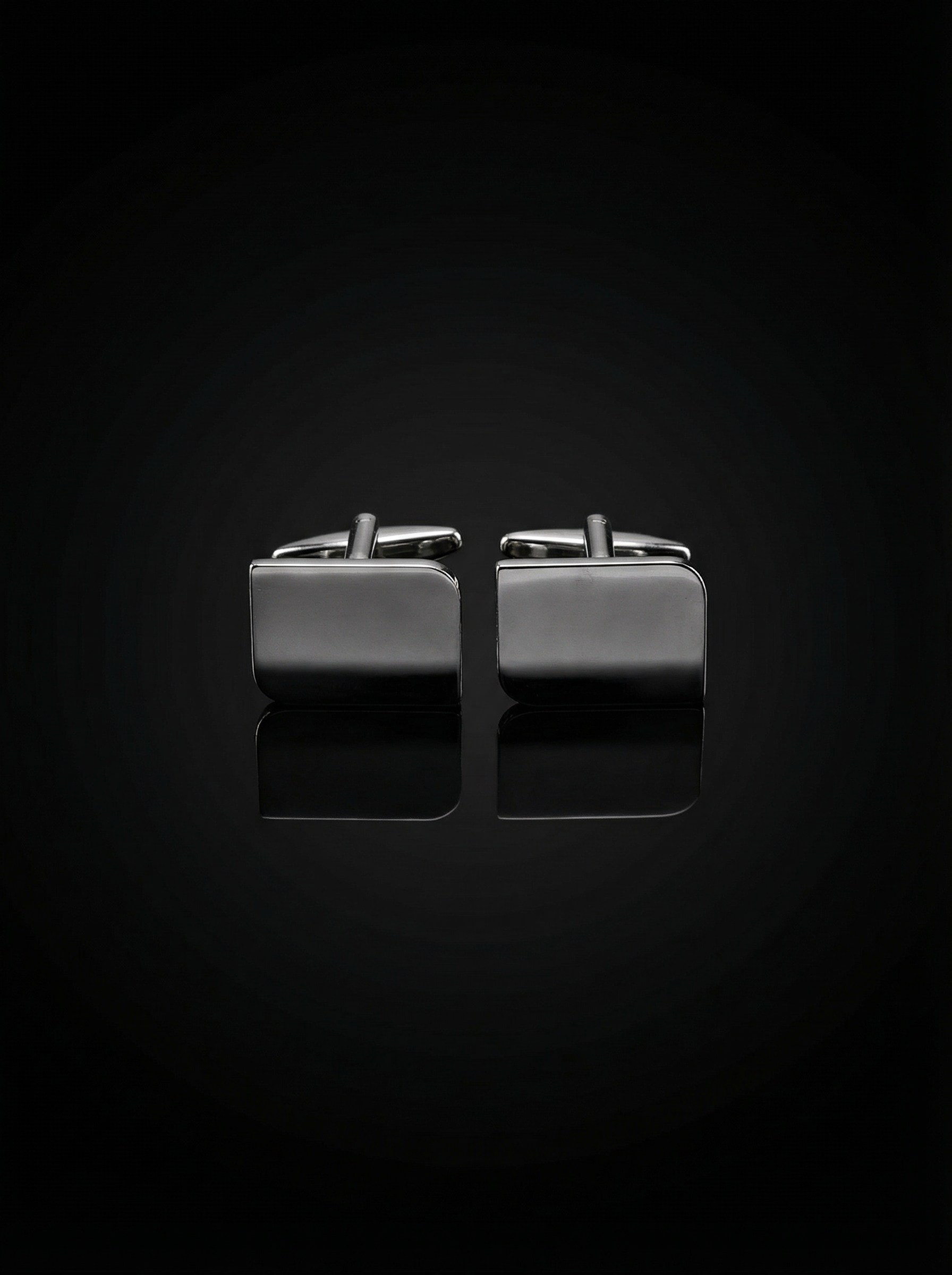 Curved Rectangular Cufflinks Tivaaro