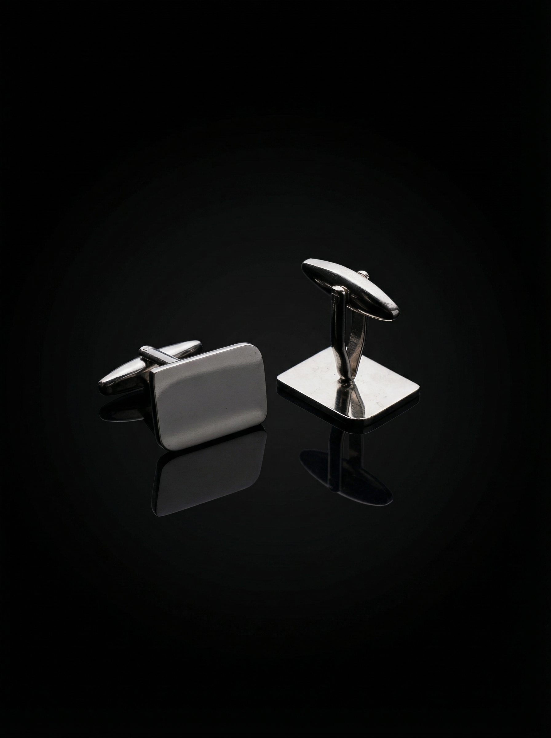 Curved Rectangular Cufflinks Tivaaro