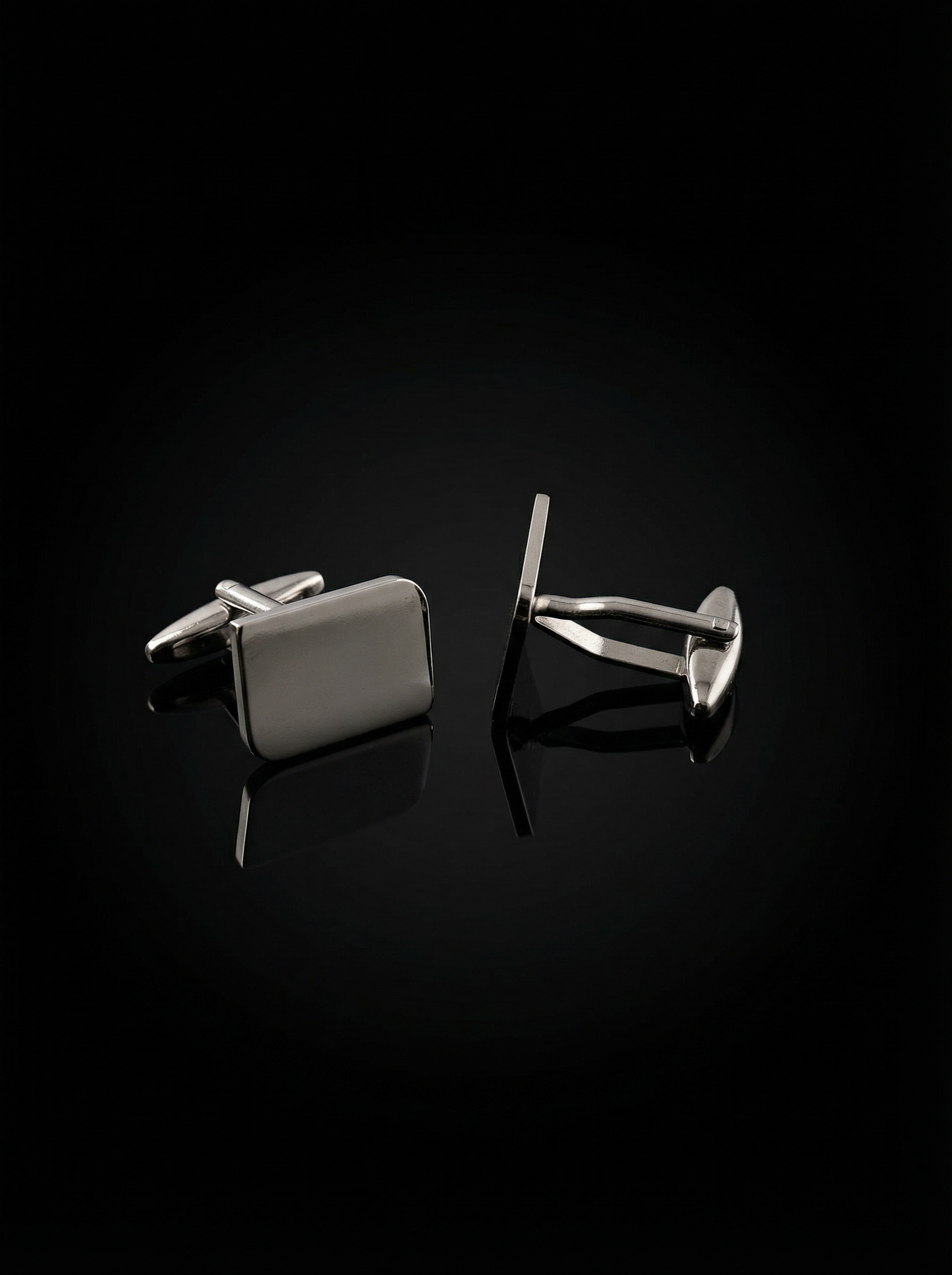Curved Rectangular Cufflinks Tivaaro