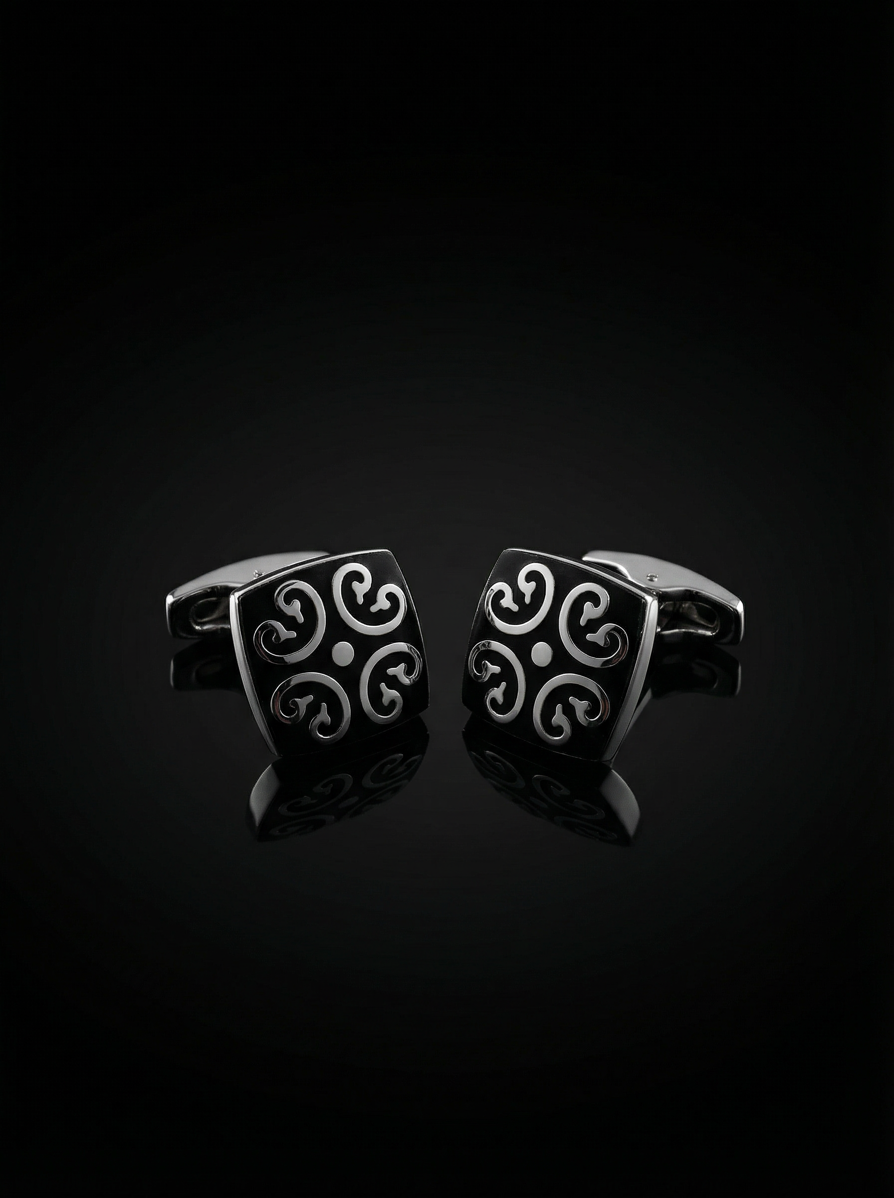 Curved Scroll Cufflinks Tivaaro