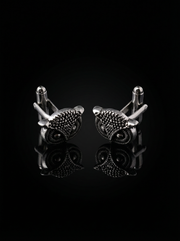 Dark Eye Owl Face Cufflinks Tivaaro