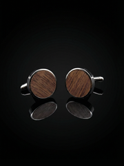 Dark Wood Cufflinks Tivaaro