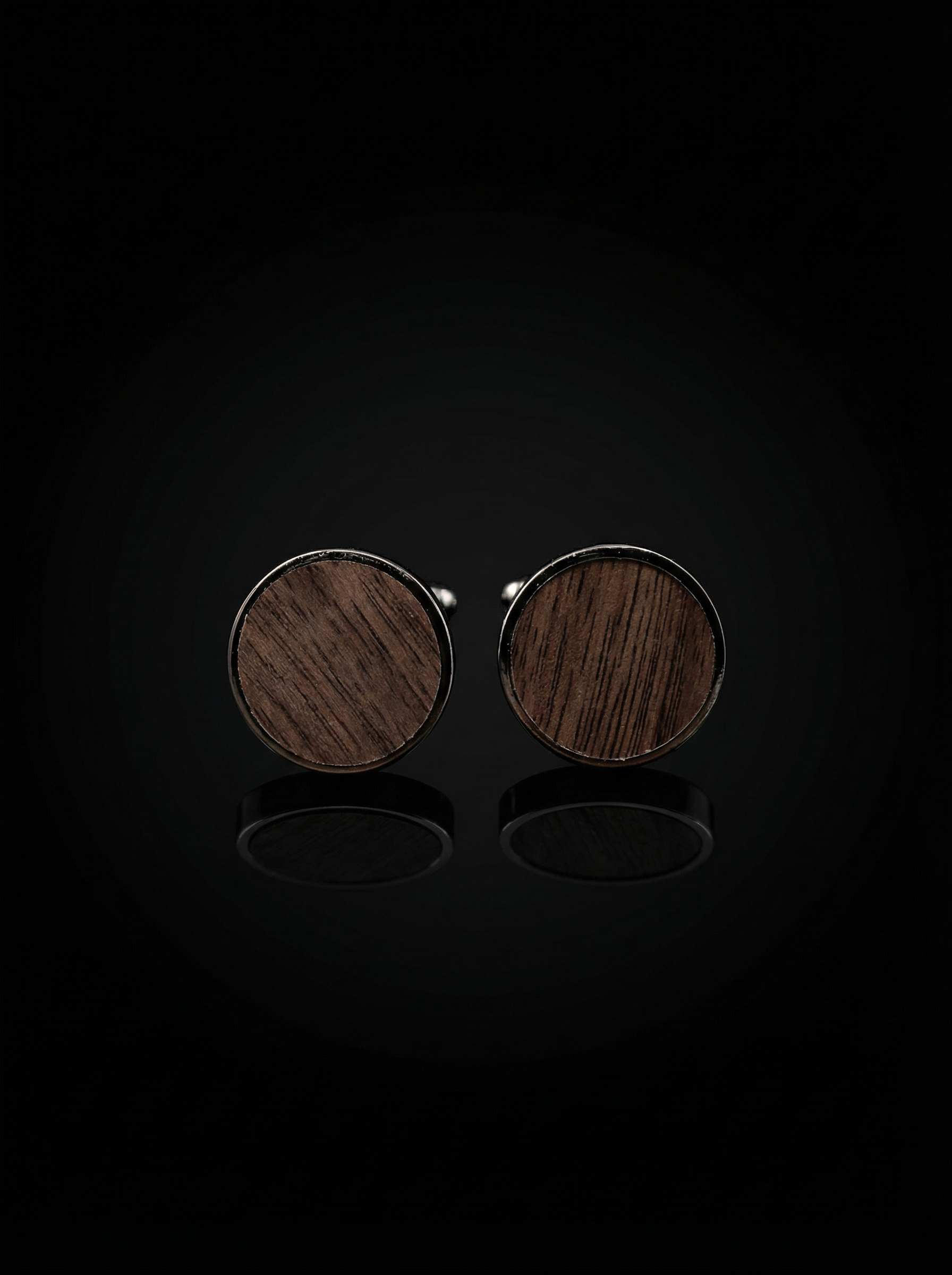 Dark Wood Cufflinks Tivaaro