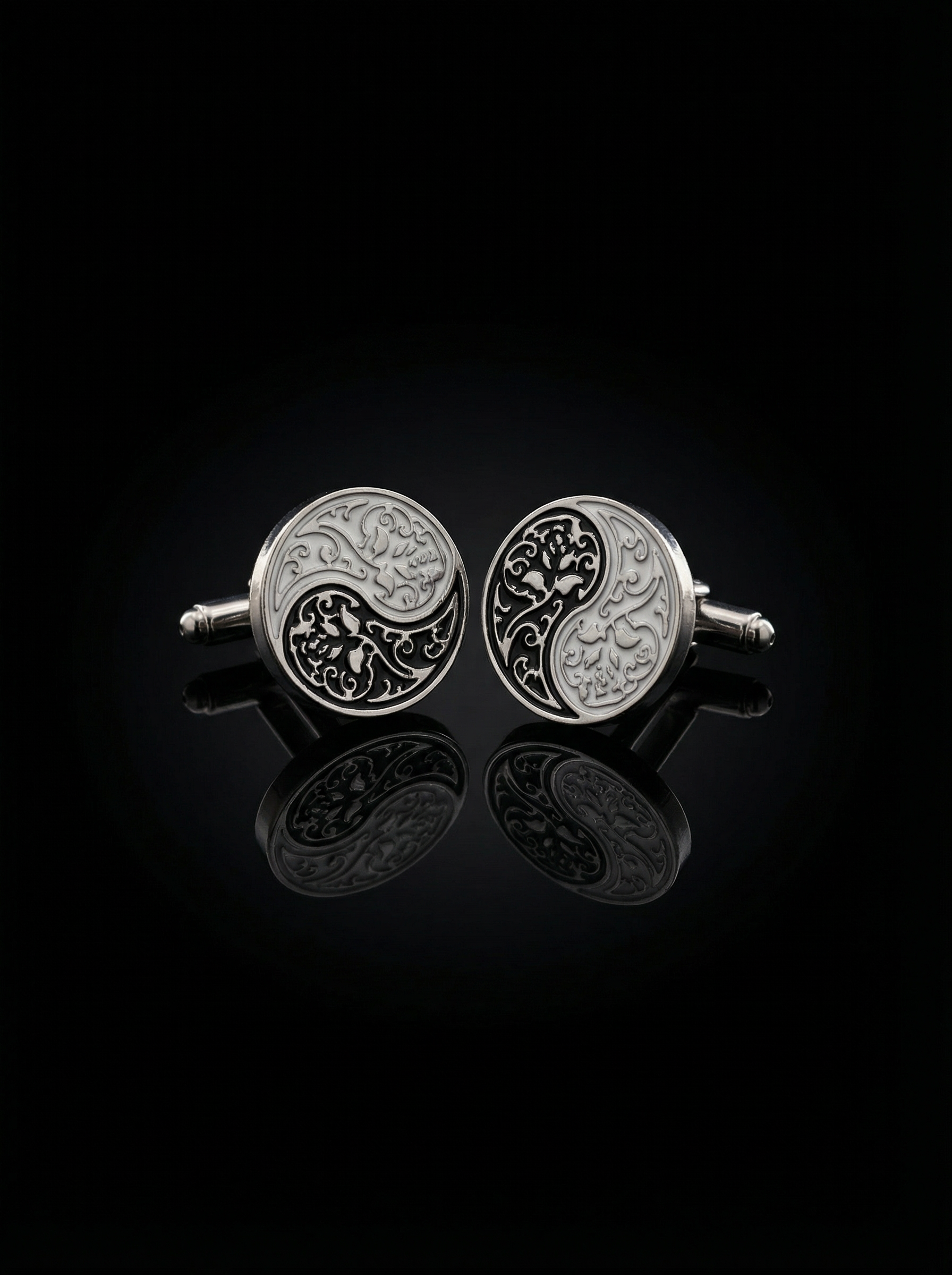 Designer Yin Yang Cufflinks Tivaaro