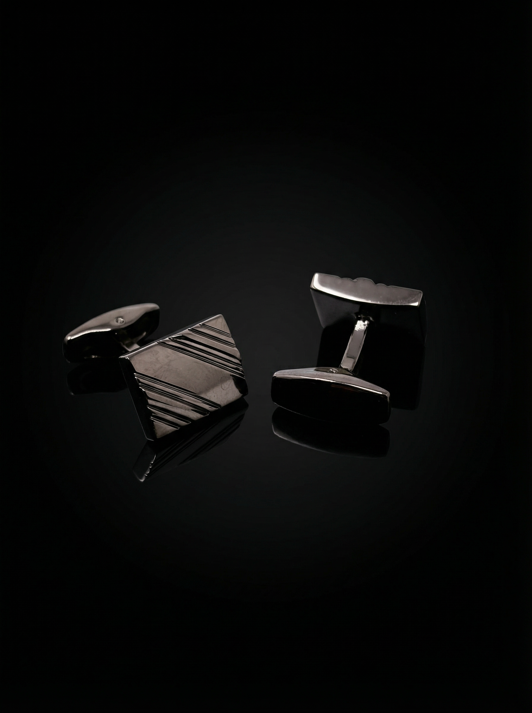 Diagonal Striped Cufflinks Tivaaro