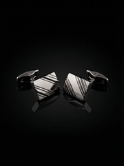 Diagonal Striped Cufflinks Tivaaro