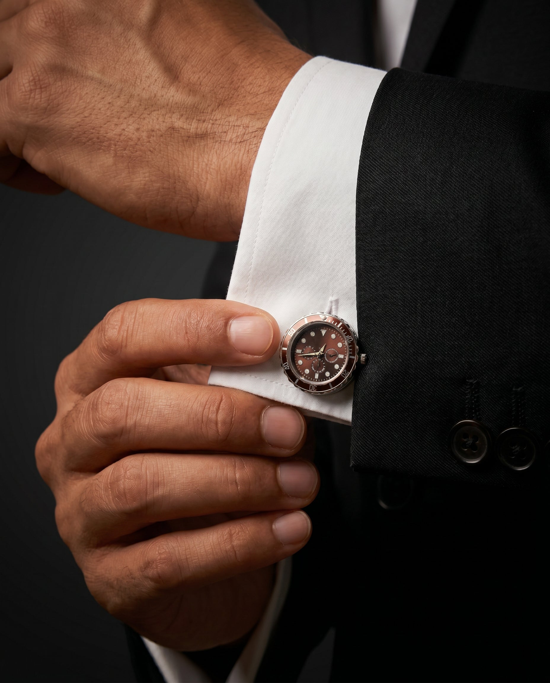 Elite Chrono Watch Cufflinks by Tivaaro