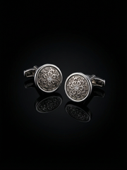 Filigree Crystal Cufflinks Tivaaro