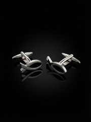 Fish Symbol Cufflinks Tivaaro
