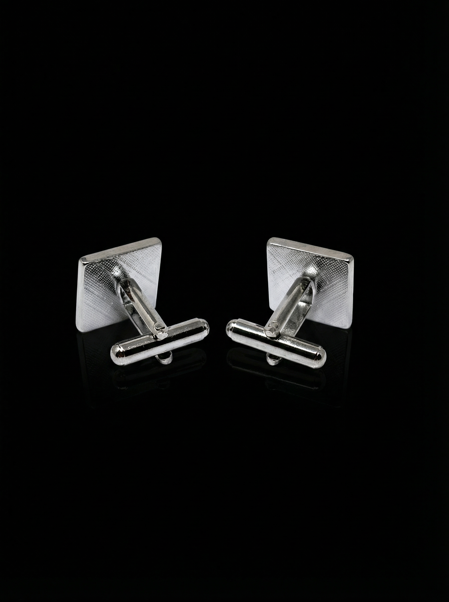 Framed Glossy Black Cufflinks Tivaaro