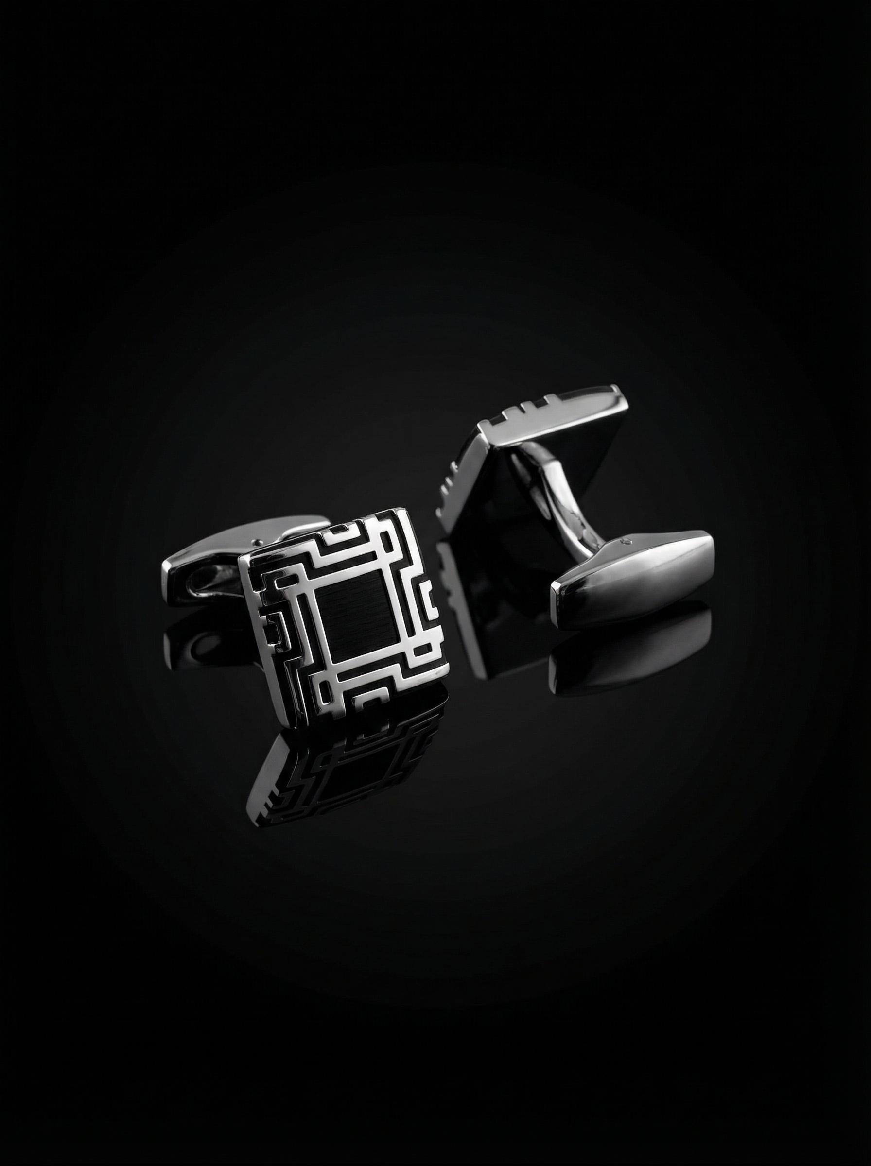 Geometric Maze Cufflinks Tivaaro