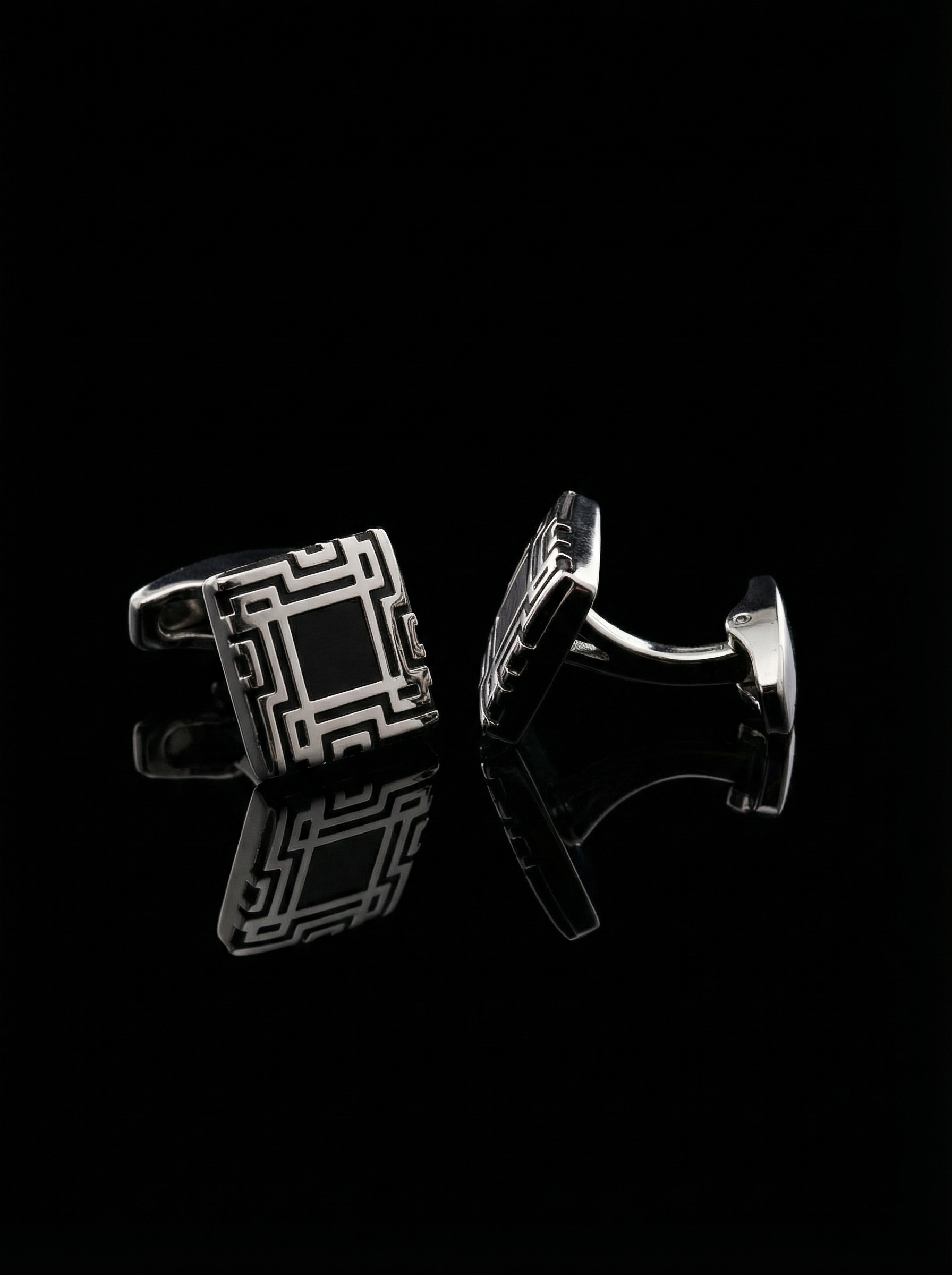 Geometric Maze Cufflinks Tivaaro