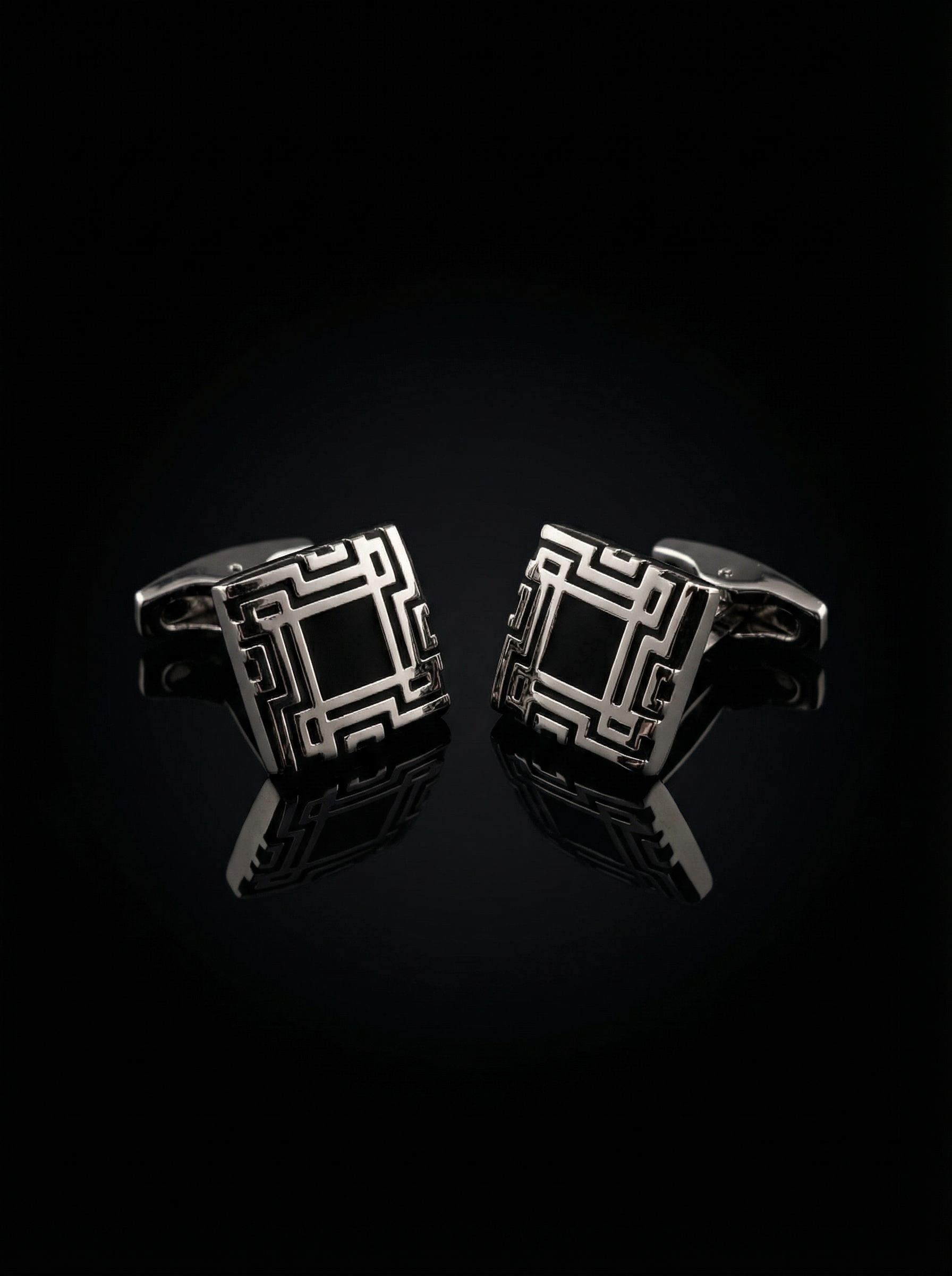 Geometric Maze Cufflinks Tivaaro