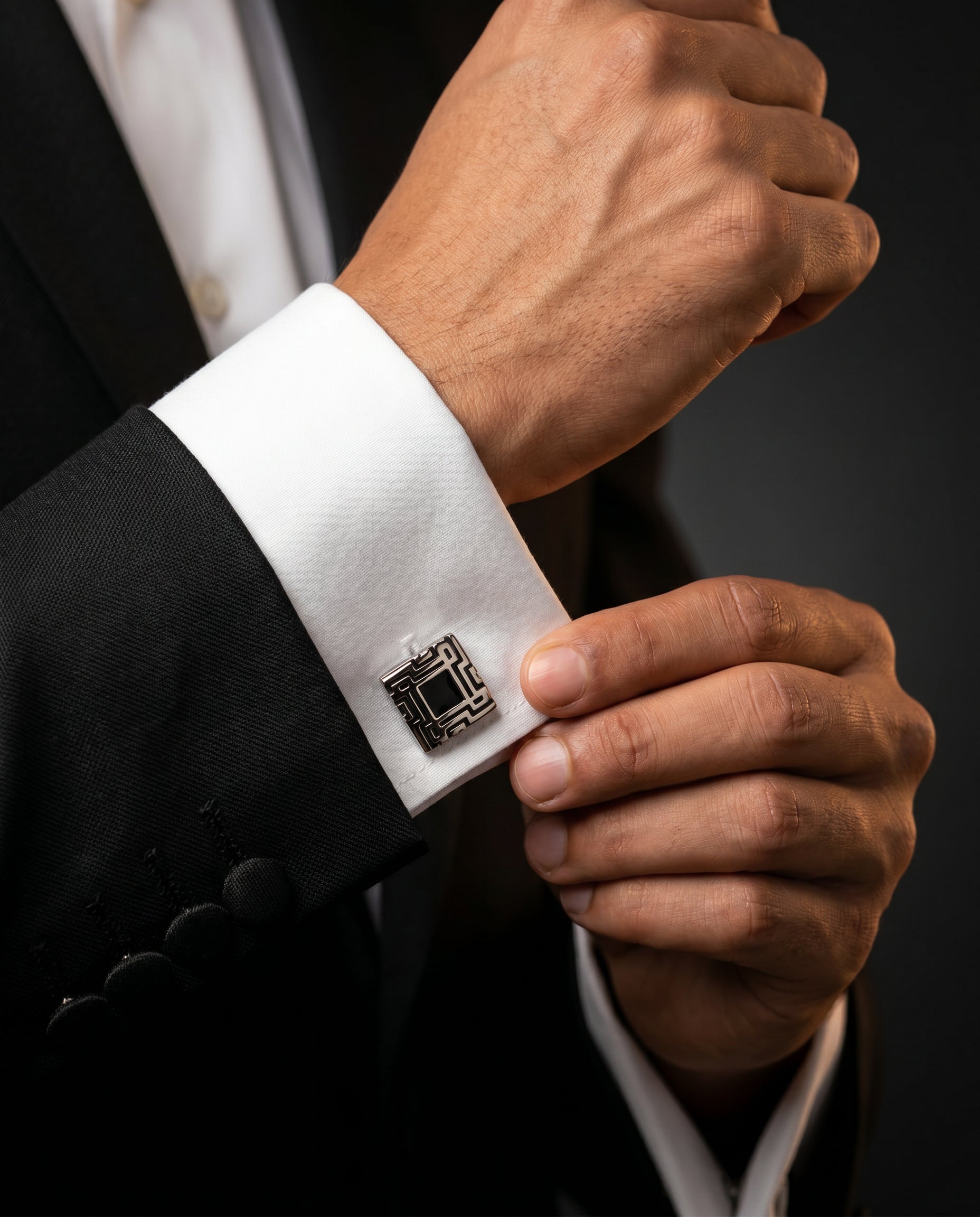 Geometric Maze Cufflinks