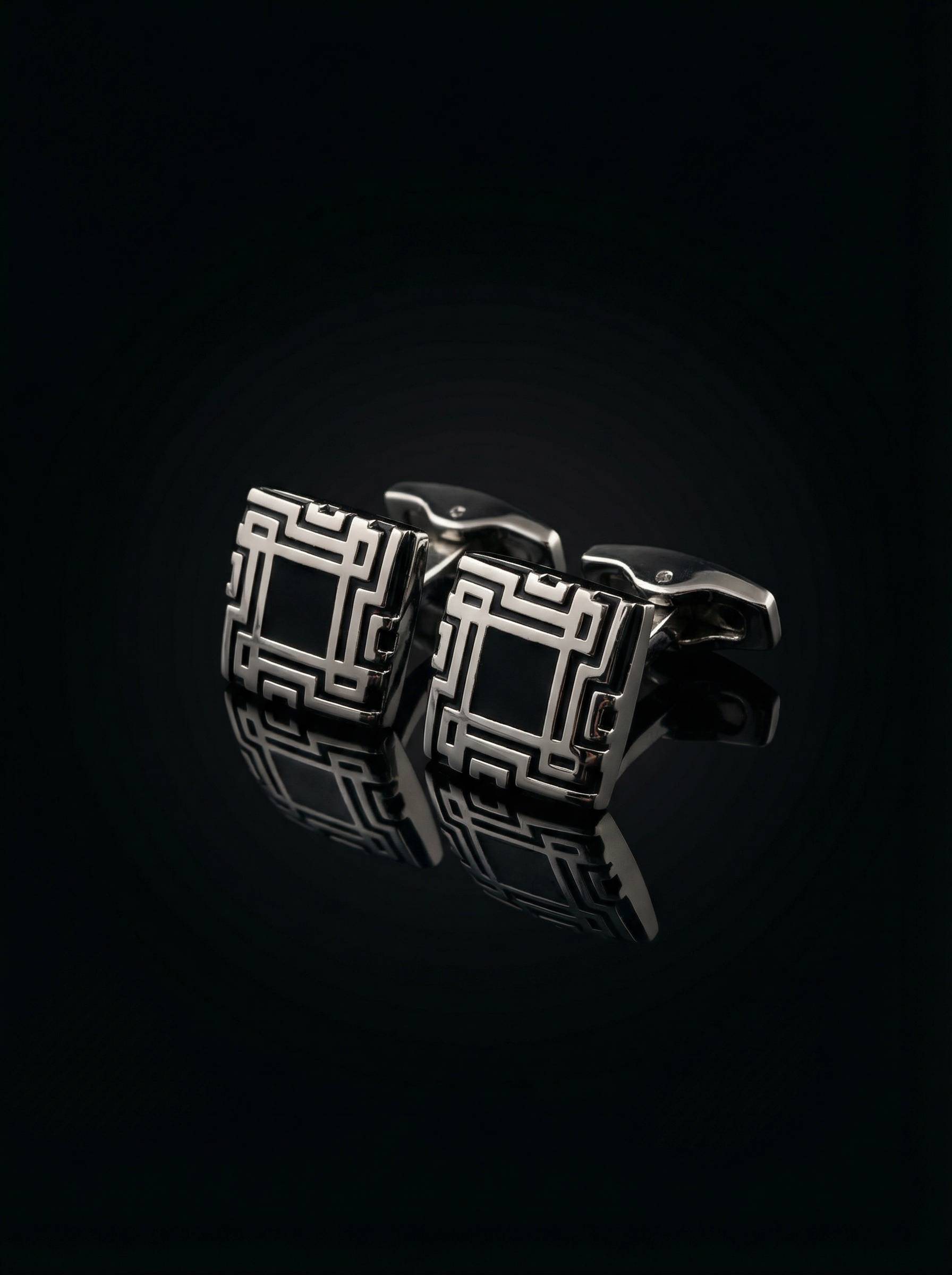 Geometric Maze Cufflinks Tivaaro