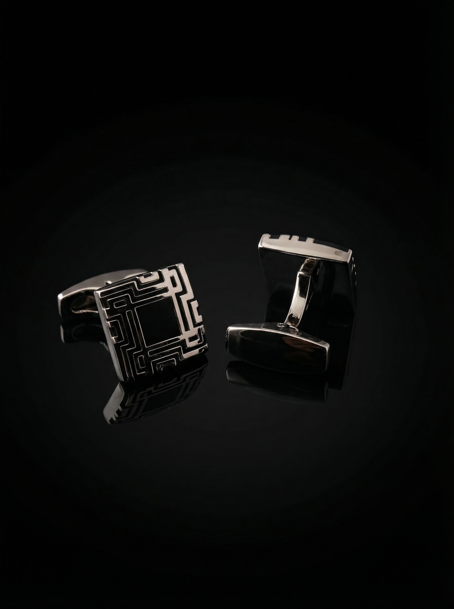 Geometric Maze Cufflinks Tivaaro
