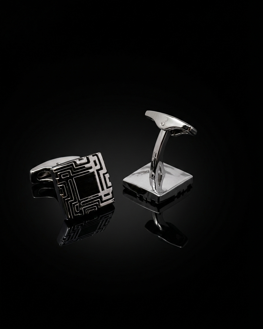 Geometric Maze Cufflinks