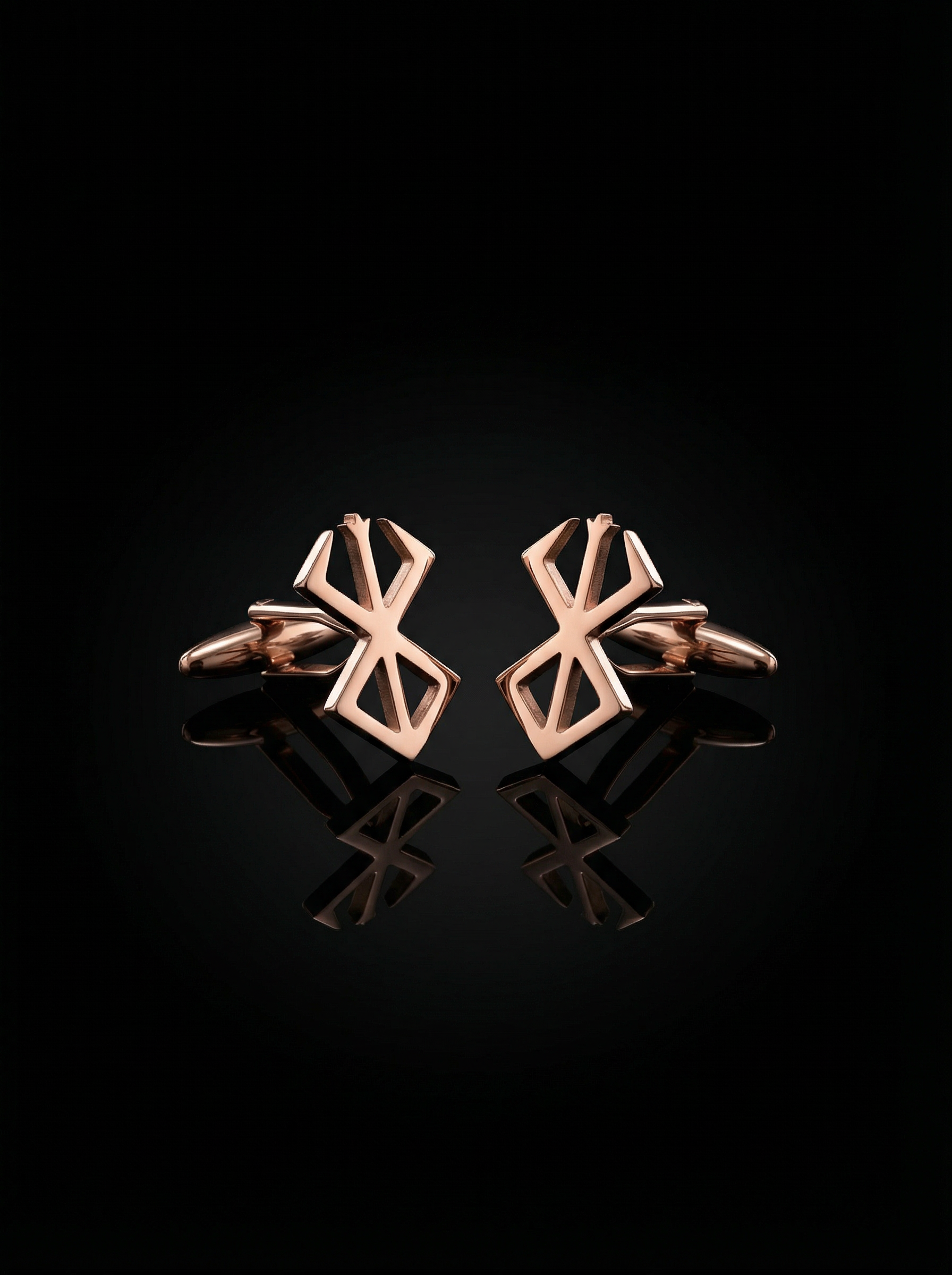 Geometric Openwork Cufflinks Tivaaro
