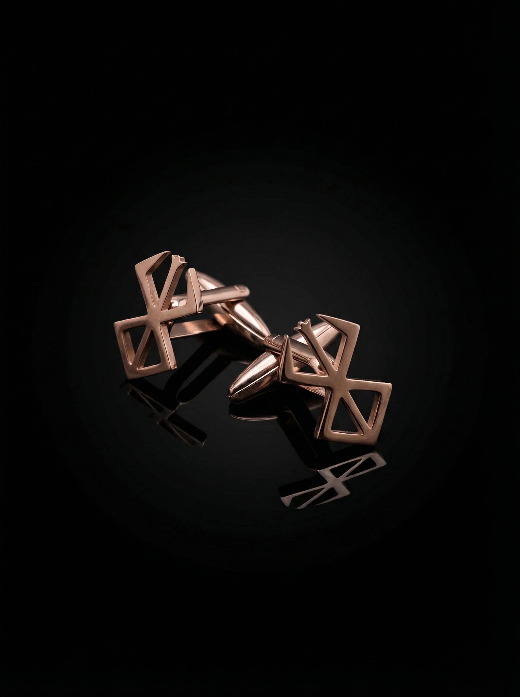 Geometric Openwork Cufflinks Tivaaro