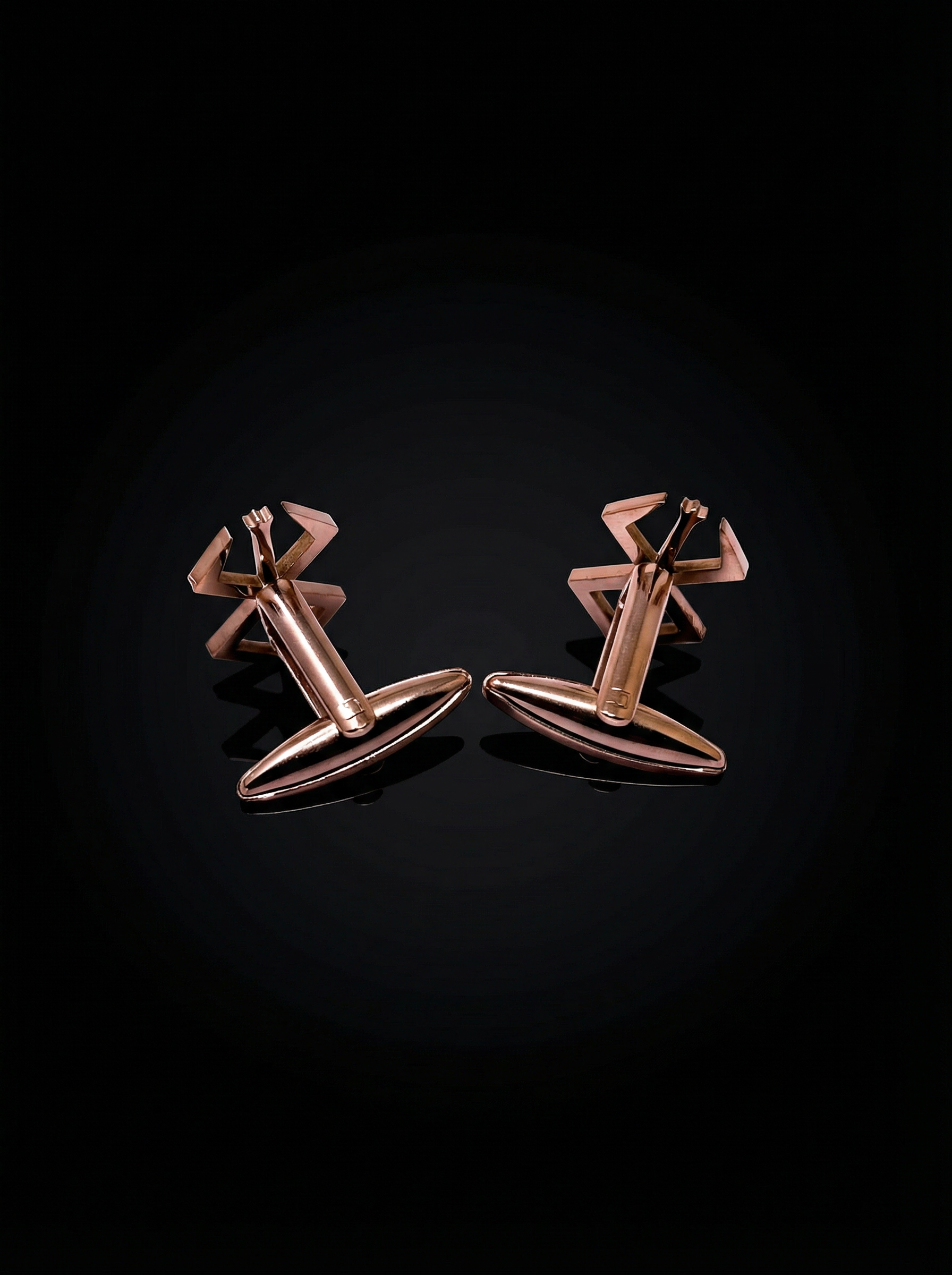 Geometric Openwork Cufflinks Tivaaro