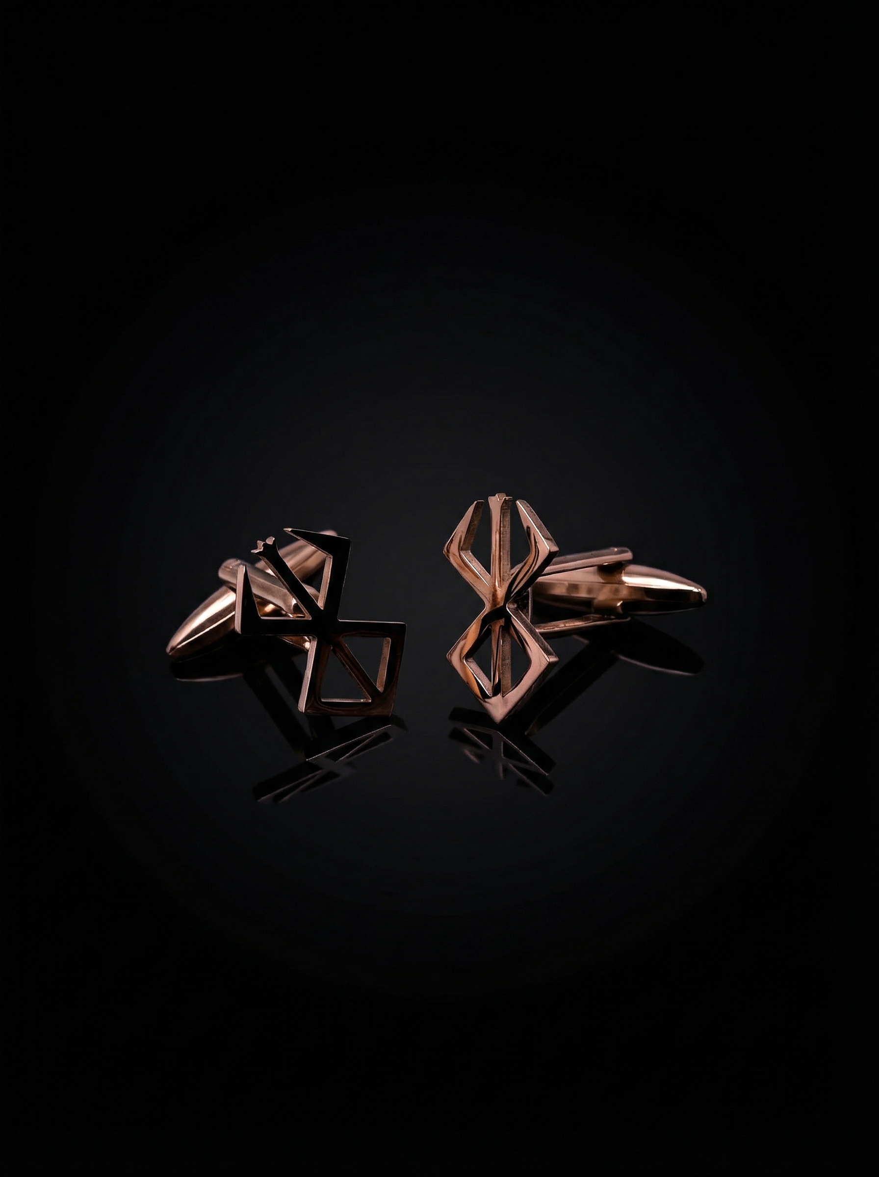 Geometric Openwork Cufflinks Tivaaro