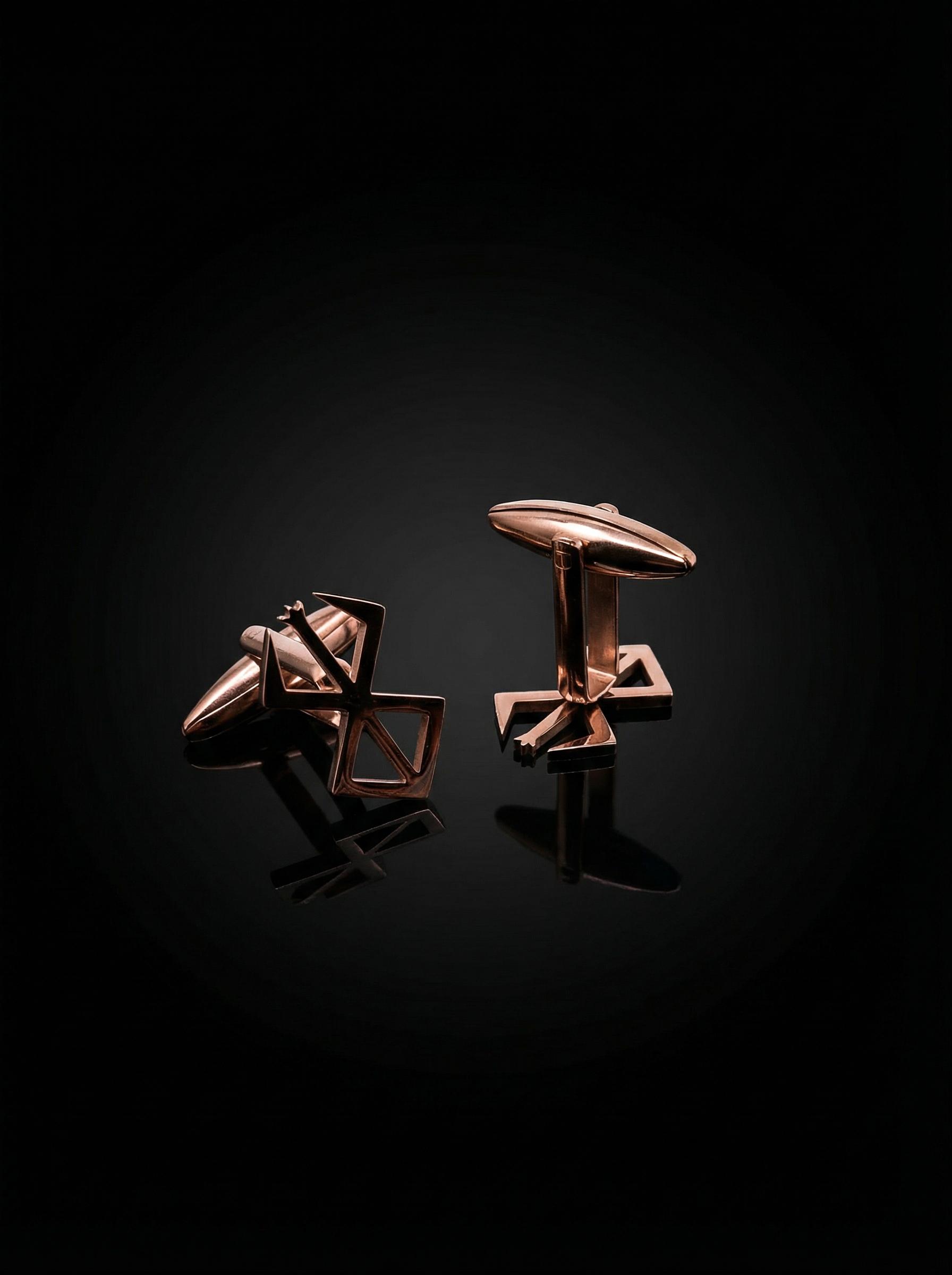 Geometric Openwork Cufflinks Tivaaro