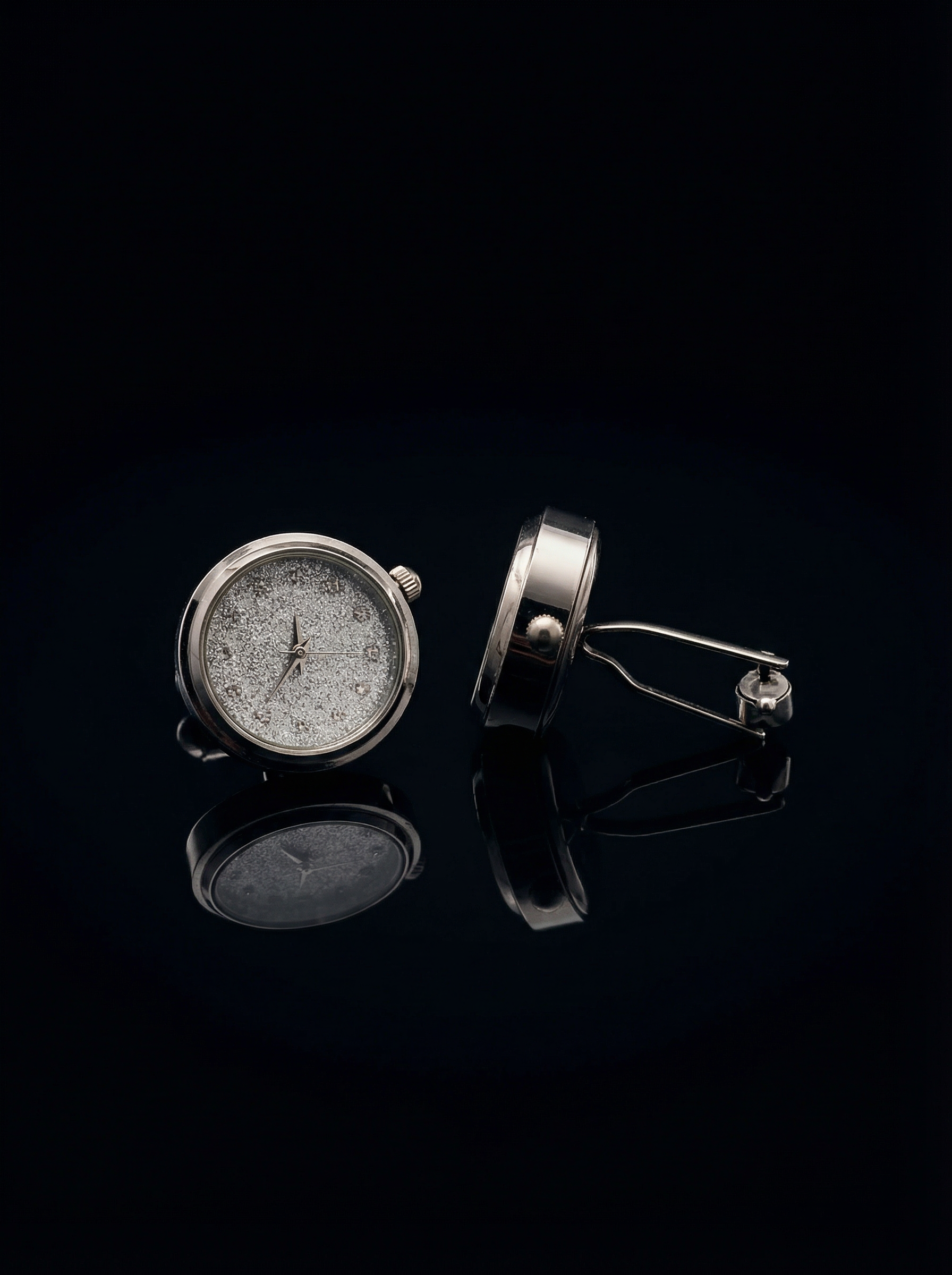 Glitter Watch Cufflinks Tivaaro