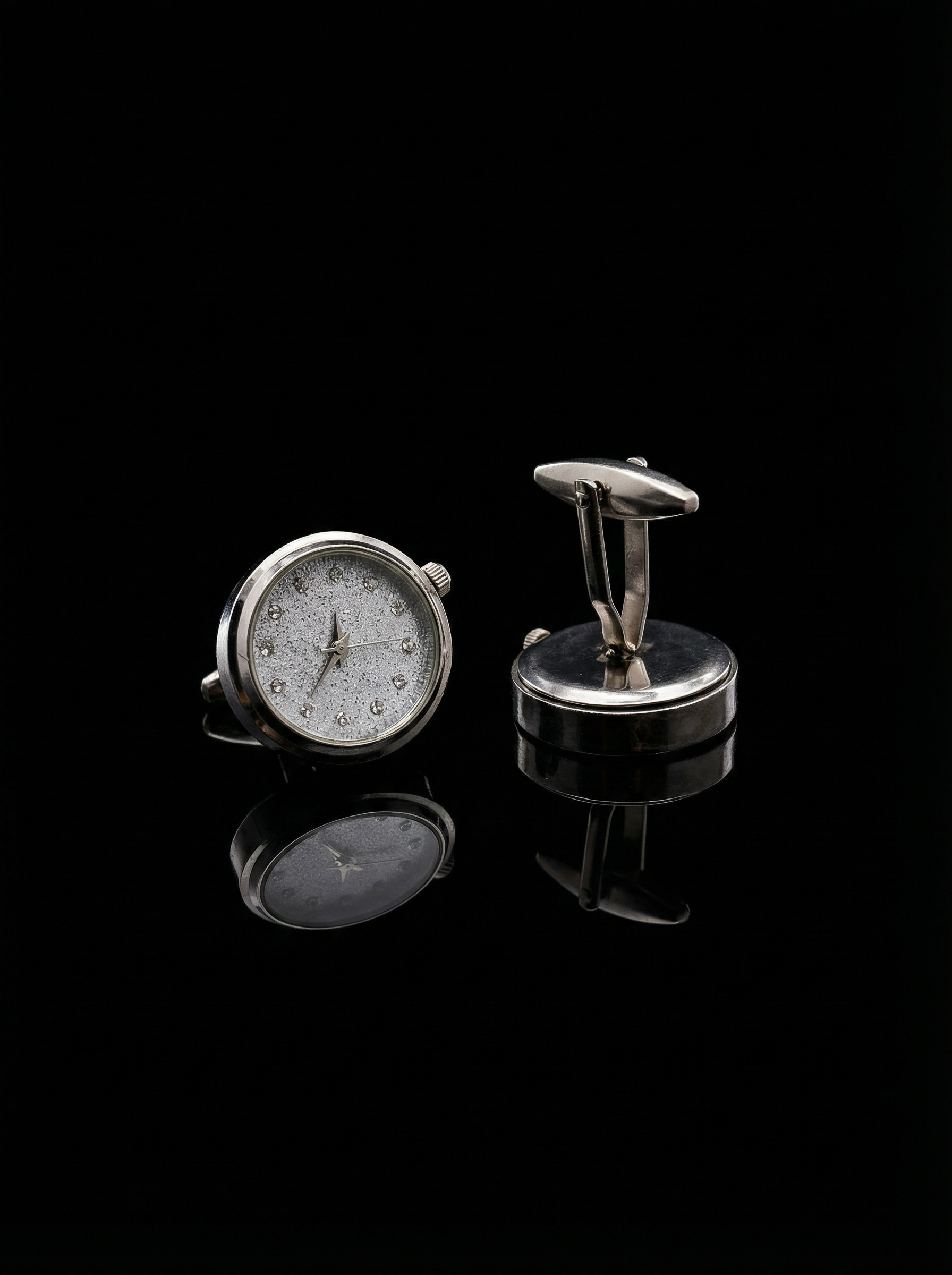 Glitter Watch Cufflinks Tivaaro