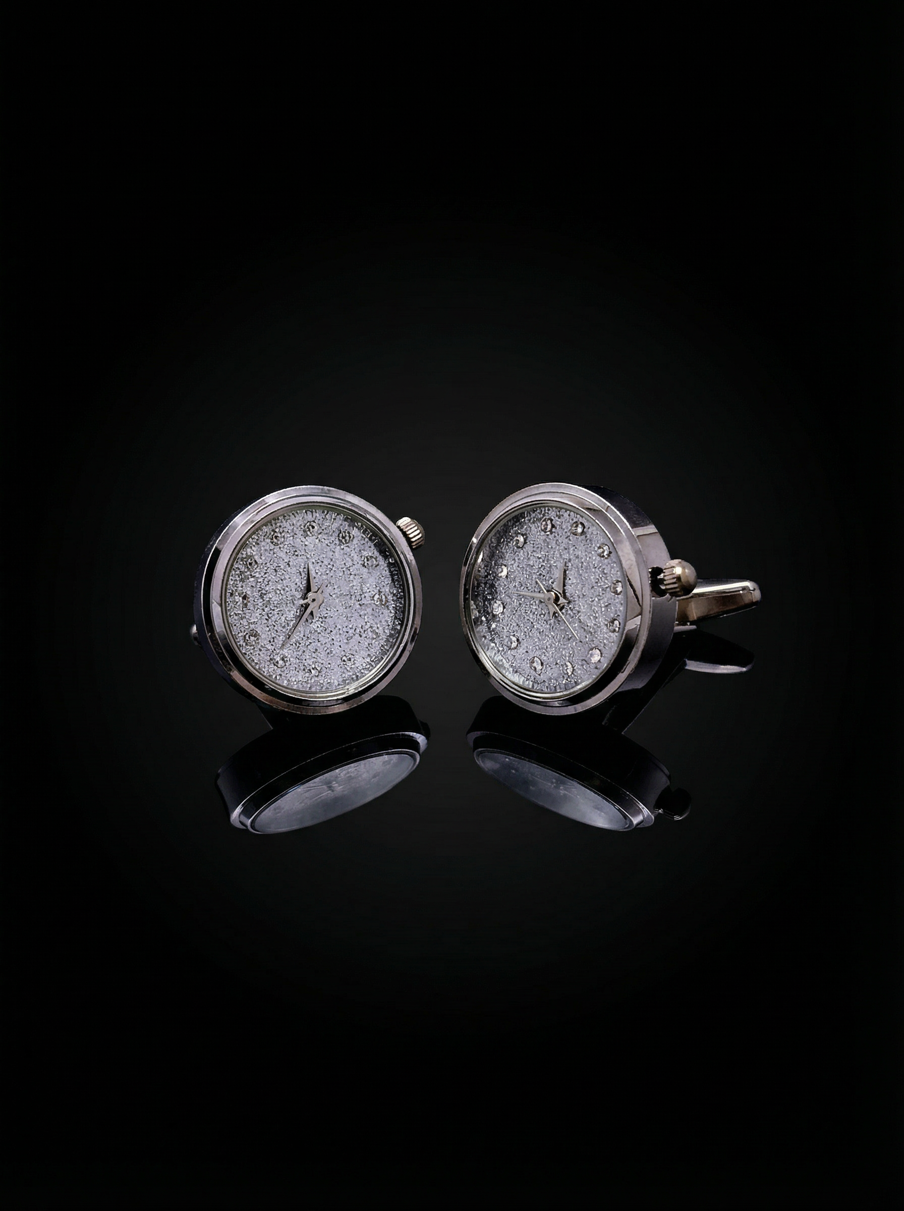 Glitter Watch Cufflinks Tivaaro