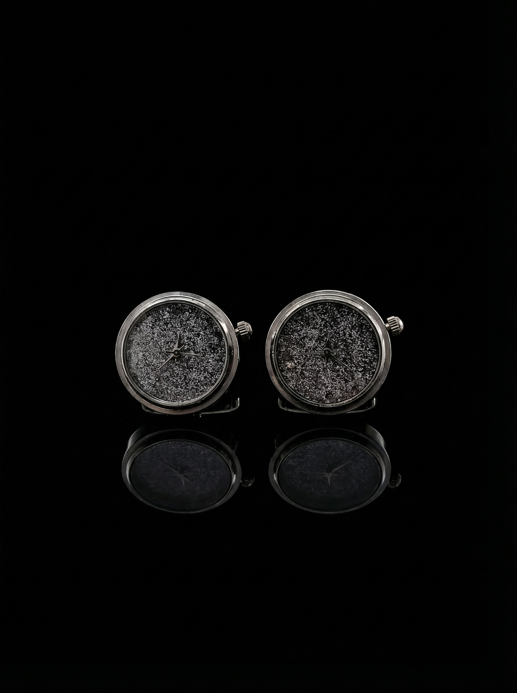 Glitter Watch Cufflinks Tivaaro