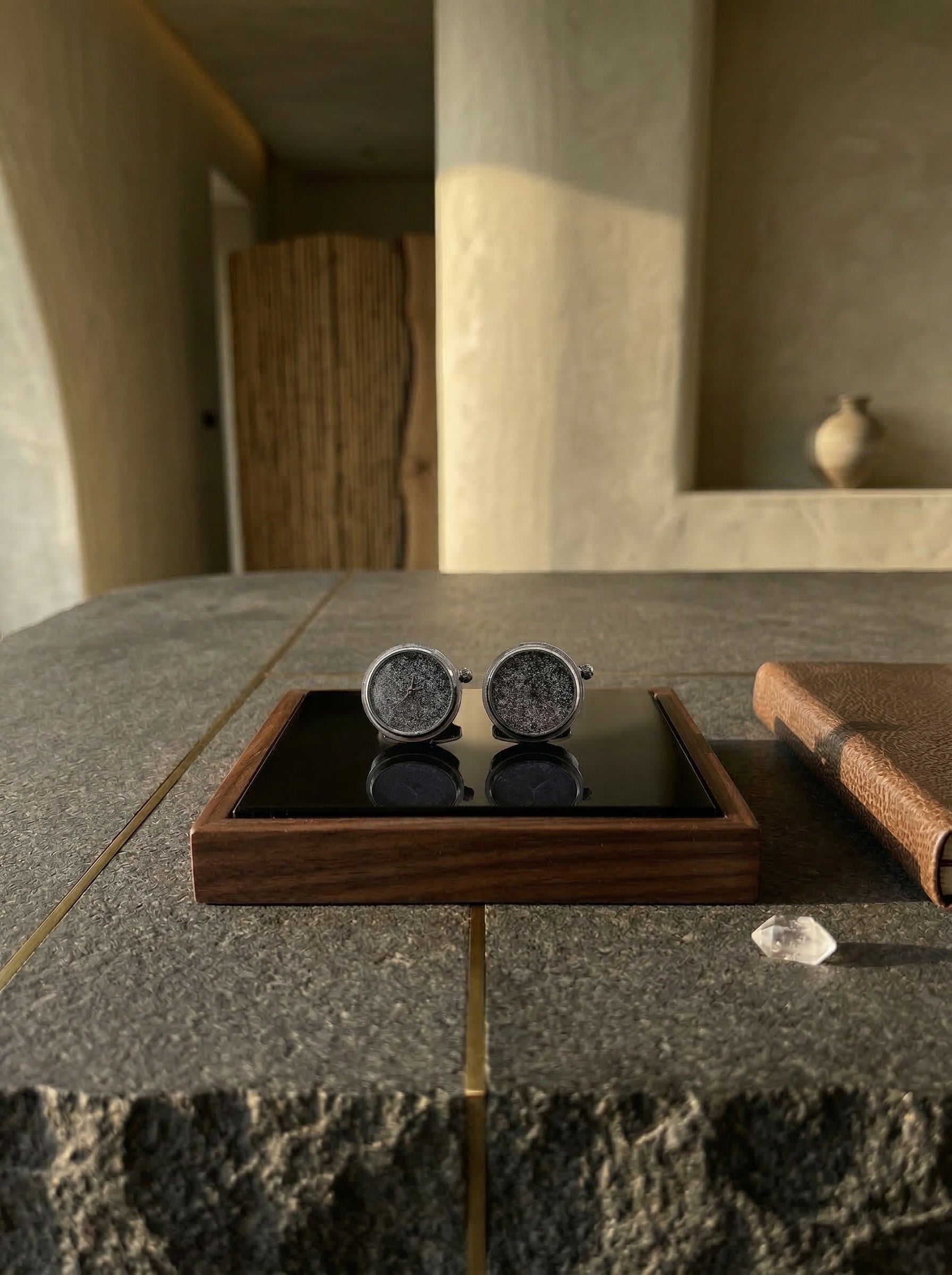 Glitter Watch Cufflinks