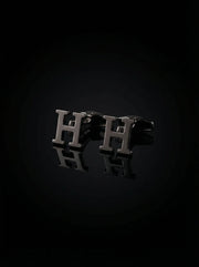 Black Letter H Cufflinks Tivaaro