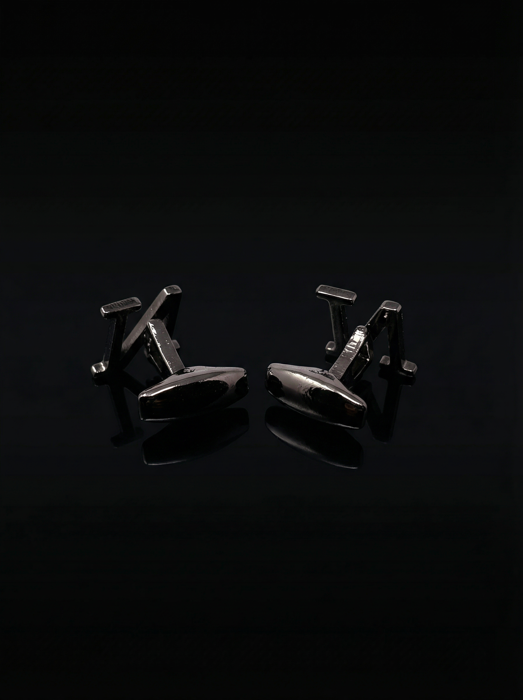 Black Letter N Cufflinks Tivaaro