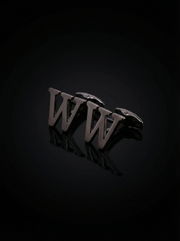 Black Letter W Cufflinks Tivaaro